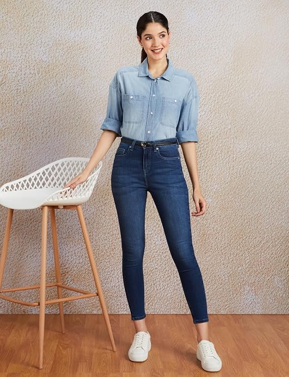Amazon Brand - Symbol Women's Skinny Fit Jeans (High Rise | Ankle Length | Stretchable Fabric) - Image 6
